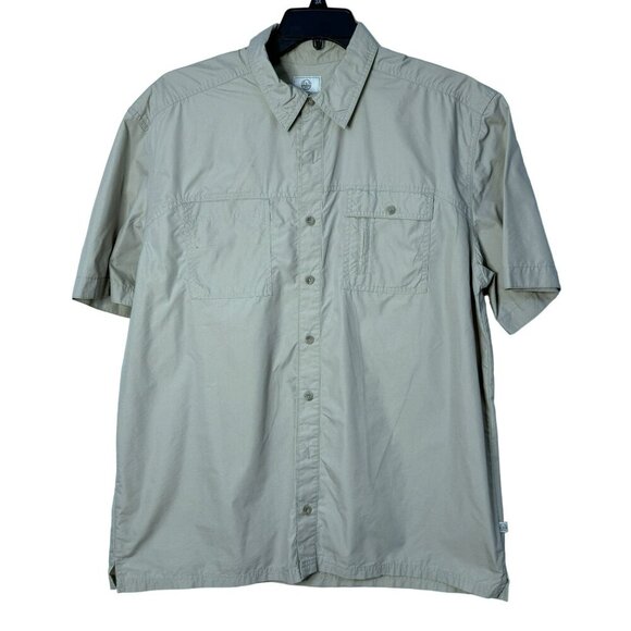 Field & Stream Men's Khaki Short Sleeve Button-Up Shirt 2 Chest Pockets XL - Picture 1 of 5